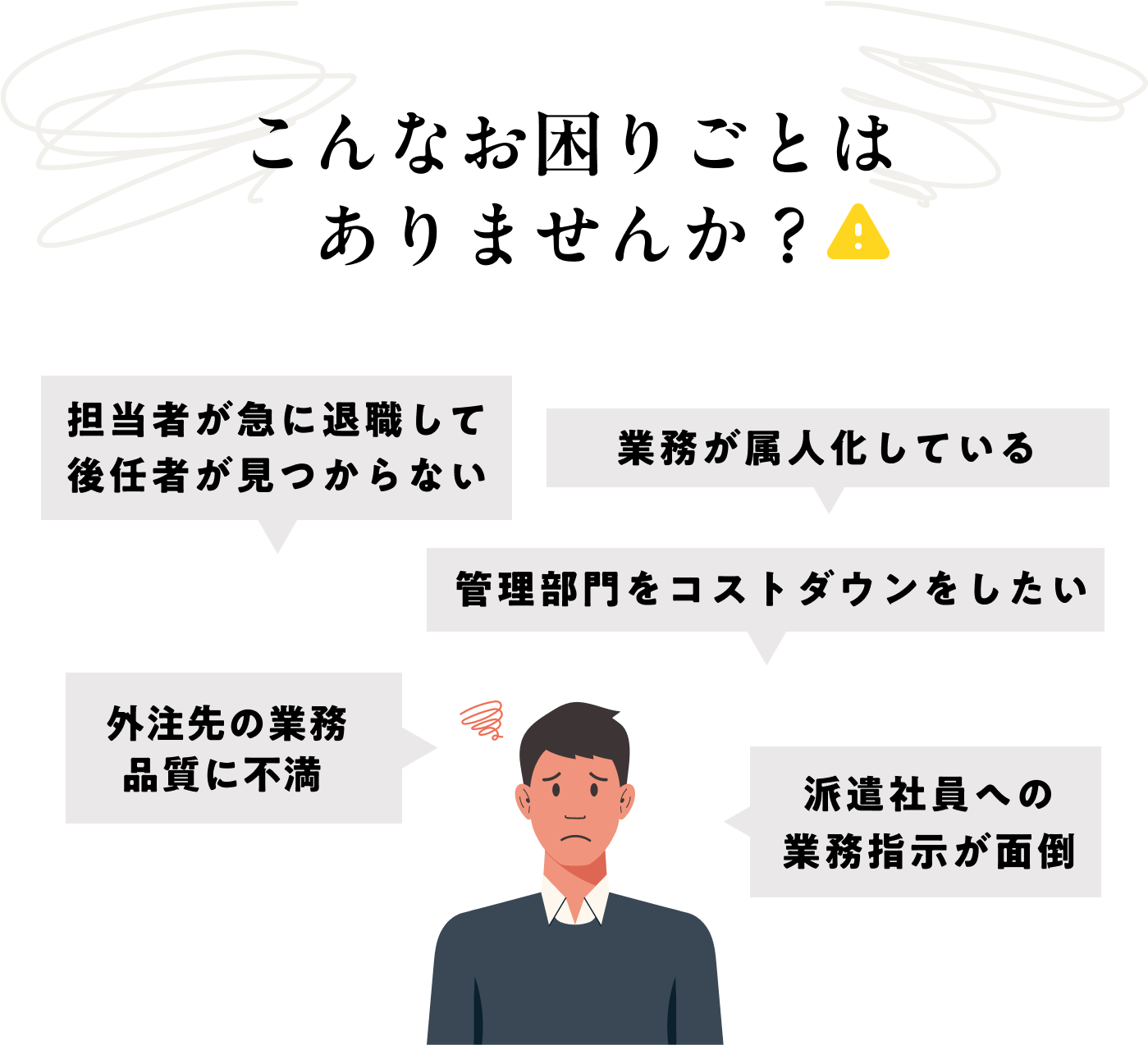 こんなお困りごとはありませんか？